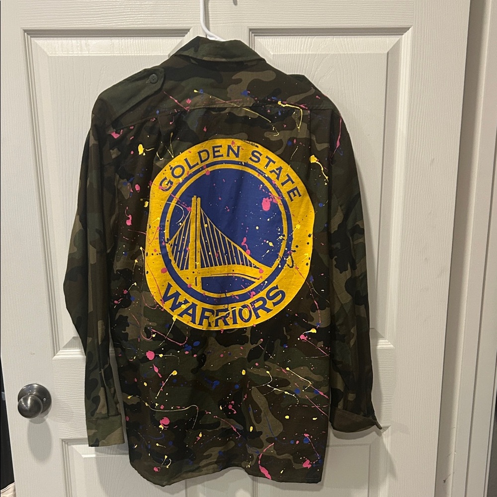 Golden State Warriors Camouflage Jacket